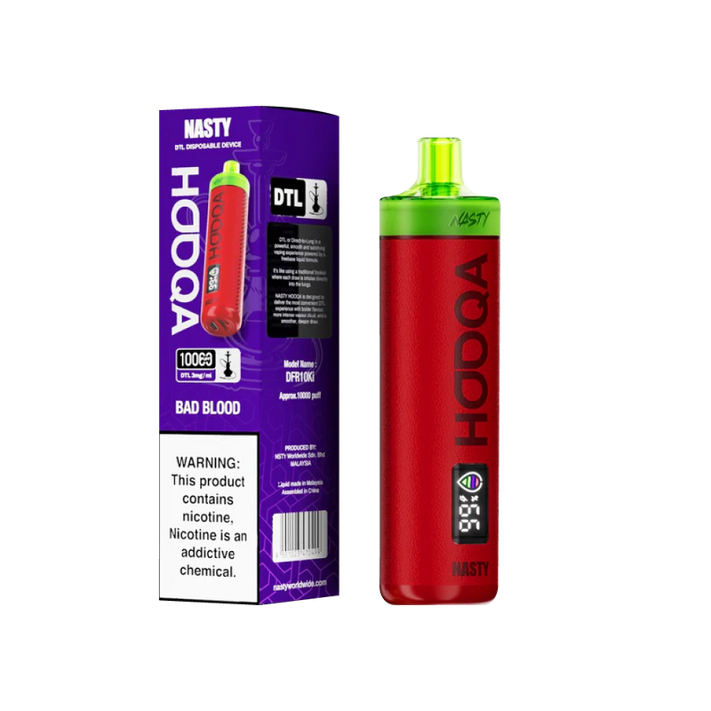 Nasty Bar Hooqa DFR10Ki – Bad Blood | Vape desechable