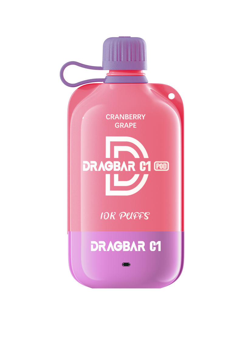 DRAGBAR C1 KIT 10K Cranberry Grape vape desechable