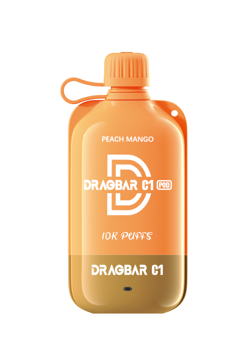 DRAGBAR C1 KIT 10K Peach Mango vape desechable