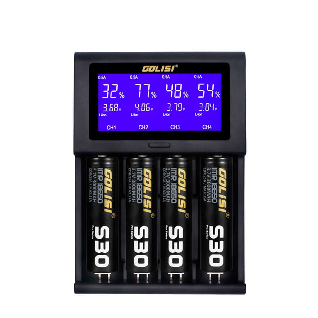 Cargador Golisi I4 LCD display 4 Slots