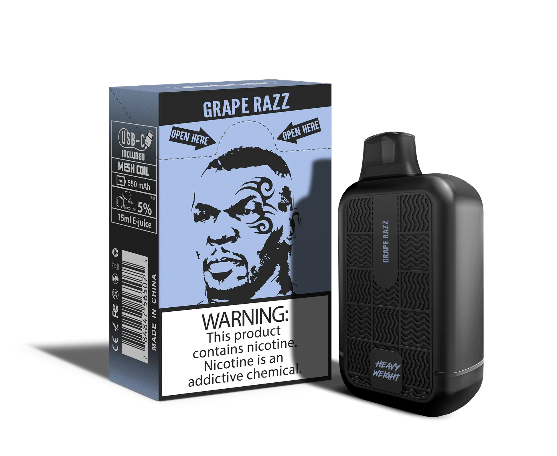 Tyson Vape 7000 Puffs - Grape Razz