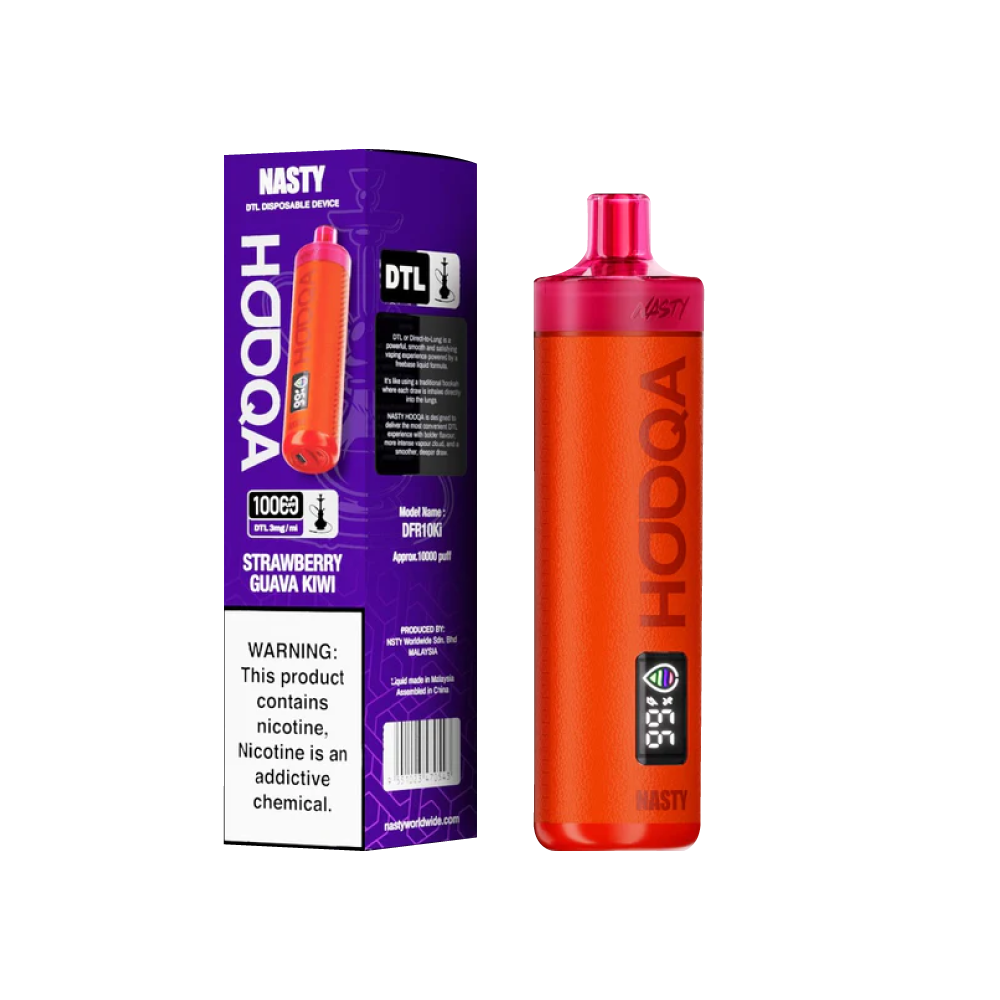 Nasty Bar Hooqa DFR10Ki - Strawberry Guava Kiwi | Vape desechable