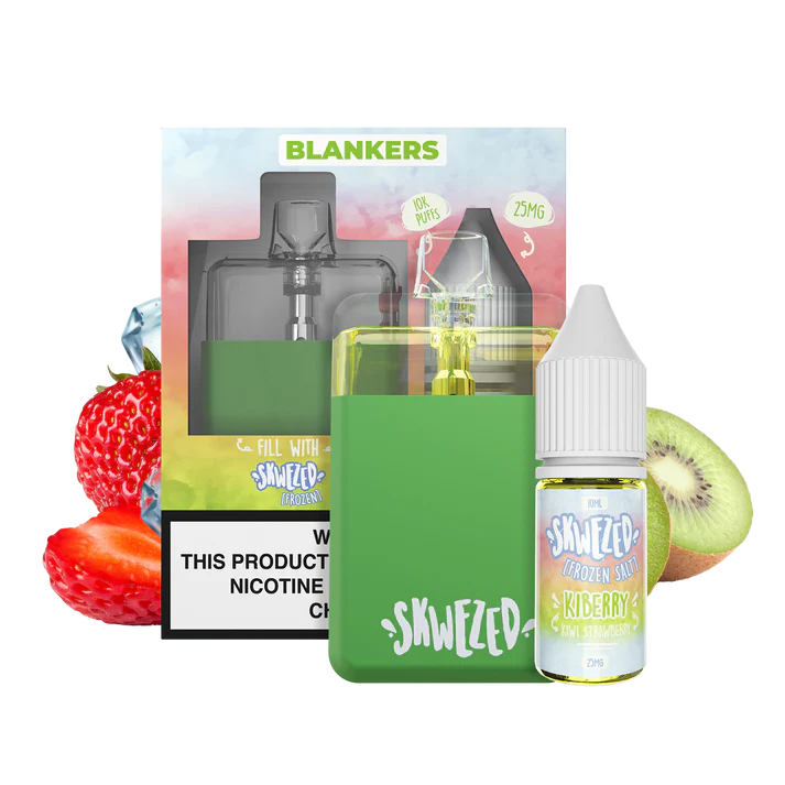Skwezed Blankers Ice 10ml Kit - Kiberry | Vape desechable
