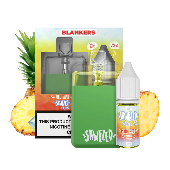 Skwezed Blankers Ice 10ml Kit - Mavi Gold | Vape desechable