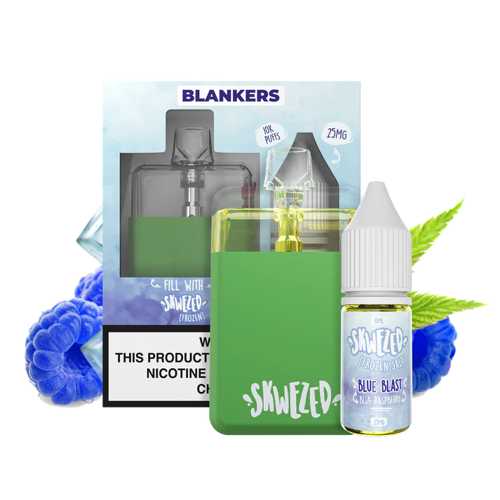 Skwezed Blankers Ice 10ml Kit - Blue Blast | Vape desechable