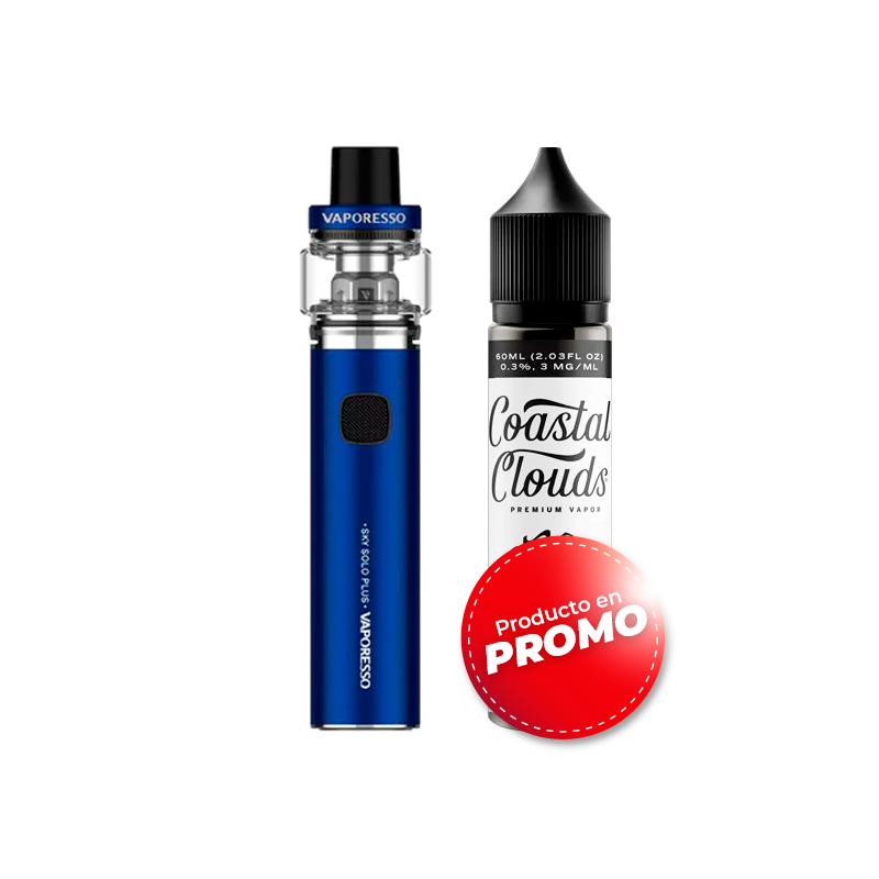 Vaporesso Sky Solo Plus + Liquido 60ml| Vape recargable - Vapor Club Peru