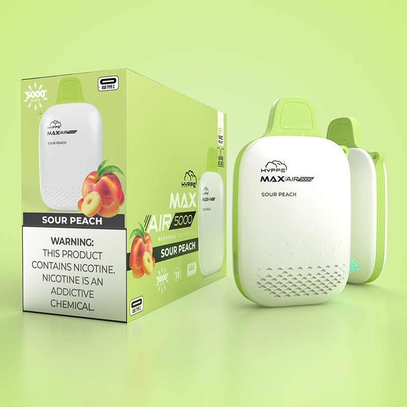 Hyppe Max Air 5000 Sour Peach 5% Vape Desechable