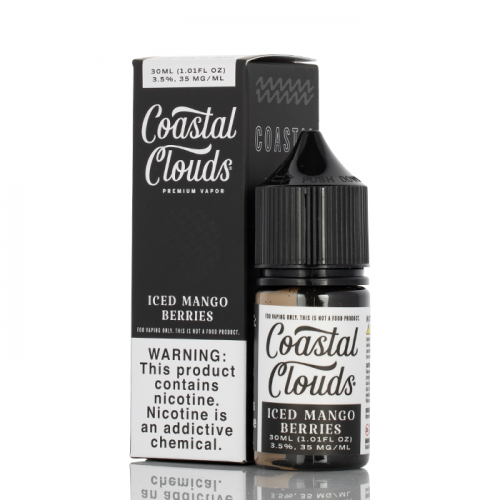 Black Coastal Salt 30ml - Iced Mango Berries